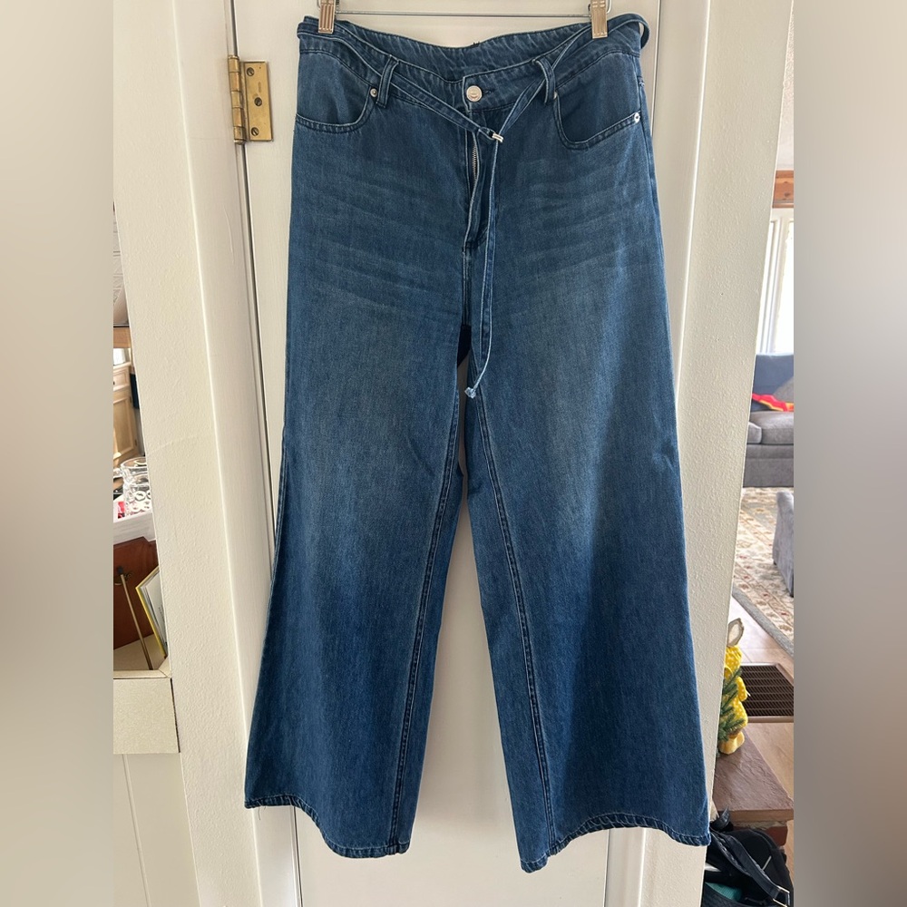 Steve Madden Wide Leg Women’s Jeans in Dark Blue